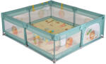 Moni GAMEZONE járóka összecsukható szőnyeggel, 60 labdával 150x200 MENTA