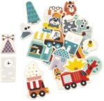 Janod Magneți din lemn În oraș 24 buc (J09642) Puzzle