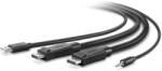 Belkin TAA Dual DisplayPort KVM kábel készlet 3.0m F1D9020B10T (F1D9020B10T)