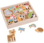 Bigjigs Toys Animale de pădure magneți (DDBJ275) Puzzle