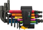 Wera 950/9 Hex-Plus Multicolour Imperial belső hatlap hajlított csavarhúzó készlet 9 részes fekete 05022641001 (05022641001)
