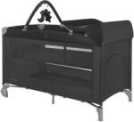 KikkaBoo Patut cu 2 niveluri KikkaBoo - So Gifted Plus, Negru 2026 (31003010142)