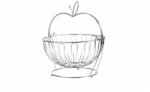 VANORA COS FRUCTE METALIC CU STAND, 30x29 CM, VANORA HOME (VN-AER-S002)
