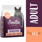 Smilla 2x4kg Smilla Adult Sensitive gabonamentes lazac száraz macskatáp
