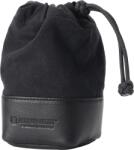 Artisan & Artist Artisan & Artist | ACAM-LP140 | Fabric and Leather Lens Pouch (M) Black Husa obiectiv foto