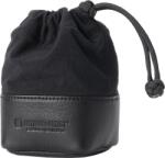 Artisan & Artist Artisan & Artist | ACAM-LP120 | Fabric and Leather Lens Pouch (S) Black Husa obiectiv foto