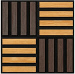 Leziter Akusztikus falpanel Deco X olajos tölgy hatású 60x60x1, 8 cm (J01TF16-OAK) - geminiduo