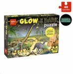 APLI Puzzle sötétben világító - Dinoszauruszok 60 darabos