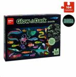 APLI Puzzle sötétben világító - Óceán 104 darabos