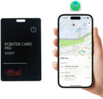 Gitel Apple Find My kompatibilis okos nyomkövető kártya pénztárcába, táskába és autóba - ultra-vékony 1, 7mm, vezeték nélkül újratölthető Lokátor tracker (Pointercard Pro)