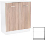 Leziter Miami komód 2 ajtós 80x92 cm sonoma tölgy-fehér (LMK2ASTF) - fabuland