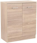Leziter Miami komód 2 ajtós 80x92 cm sonoma tölgy-sonoma tölgy (LMK2ASTST) - fabuland
