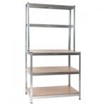 Mirpol Nagy teherbírású polc G 100x30/60x180 cm 150 kg (5905610250270) - fabuland