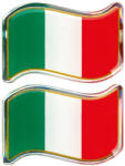 LAMPA Italia Trikolor lobogó dekoráció - 2db - 40x27mm