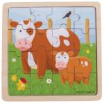 Bigjigs Toys Fa Kirakó 16 db-os - Bocik (BJ493) - hellojatek