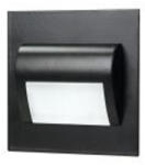 ADVITI AD-OS-6164L6/B DRACO LED NEW 1.5W, süllyesztett lépcsővilágítás, 12VDC, 30lm, 6000K, fekete, innovatív szerelés (AD-OS-6164L6/B)