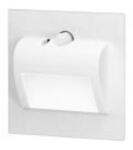 ADVITI AD-OS-6164LR3/W DRACO LED NEW 1.5W süllyesztett lépcsőházi lámpatest, 12VDC, 30lm, 3000K, fehér, mozgás- és alkonyérzékelővel (AD-OS-6164LR3/W)