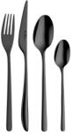 Pintinox Set de tacâmuri Florence PVD Black 24 piese, cutie cadou negru-auriu Tacam