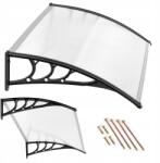 ModernHOME Ajtó fölé szerelhető előtető 100x80 cm polikarbonát előtető 100x80 cm (AW-017A 100x80)