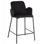 exito design Hoker, bárszék, bárszék fekete velúr modern, loft Gusto (EXH046/G77)