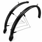 VeloGo alu-plasztik kerékpár sárvédő szett (Fekete, 26", 58mm, V-pálcás) (74040266)