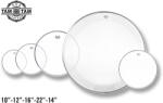 Remo Encore Clear dobbőr szett ( 10"-12"-16"-22"+14" ) clear ambassador + P3 22" + Coated ambassador 14" EN-AP31022-PP