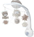Infantino Zenélő kiságyforgó 3in1 Projector Musical Mobile Ecru Infantino vetítővel és éjszakai fénnyel barna 0 hó-tól (INF004915-02)