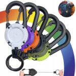 Goaduoynt 6 Db Retraktor Zsinór Feltekerhető Karabiner Kulcstartó Kültéri Ajándék (6979905253078)