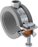 Fischer FKS 45-50 M8 egycsavaros csuklós csőbilincs hangszigetelő betéttel, 50 db/csomag (562614) - metacsavar