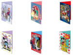 Global Licence Srl Szülinapi meghívó 3D 22, 5x15, 5cm FSC 6 minta 24db/csomag (Frozen/Princess/Avengers/Minnie/Mickey/Spiderman)