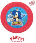 Global Licence Srl 4db újrafelhasználható bulitányér 21cm SONIC