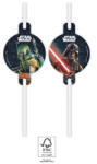 Global Licence Srl 4db Papír szívószál STAR WARS GALAXY
