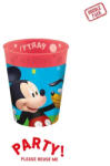 Global Licence Srl 4db újrafelhasználható bulis pohár 250 ml MICKEY ROCK THE HOUSE