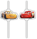 Global Licence Srl 4db Papír szívószál CARS DISNEY