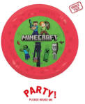 Global Licence Srl 4db újrafelhasználható bulitányér 21cm MINECRAFT