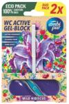 Ambi Pur aktív WC illatosító gél blokk Wild Hibiskus 2x45g