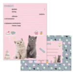 Ars Una Cute Animals Tea Party partimeghívó szett borítékkal (10 db)