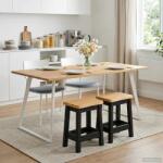vidaXL Scaun de bar EKAI 2 pcs Negru 40 x 29 x 45, 5 cm GartenMobel Dekor (42037011)