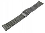 Pacific Karkötő Karóra Acél Ezüst 24 MM Fényes (BRSOLID-24SILVER13)