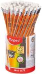 Maped Creion cu guma Maped Black’Peps HB, FSC, borcan x 72 buc