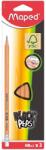 Maped Creion cu guma Maped Black’Peps HB, 3 buc/set