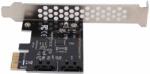  Vezérlő Adapter Pci-e Bővítőkártya Sata 3.0 (DS00500)