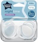 Tommee Tippee Suzeta ortodontica de noapte care lumineaza in intuneric 0-6 luni Transparent, 2 bucati, Tommee Tippee