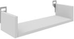 FDY Etajera de perete Dervana din PAL melaminat, alb, 45x15x10 cm Raft