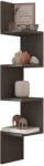 FDY Etajera de perete Belindra din PAL melaminat, antracit, 22x22x117.2 cm Raft