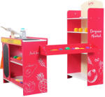 Smart Baby Детски дървен магазин Smart Baby - С аксесоари, червен (ACT268-2) - baby