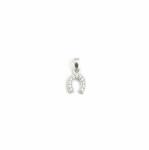 Flippy Pandantiv din Argint 925, Jolie Silver, Model Potcoavă cu Zirconii Albe, Finisaj Lucios, Argintiu (05797)