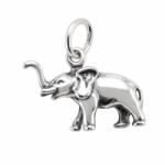 Flippy Pandantiv din Argint 925, Model Elefant Patinat, Bijuterie cu Detalii Conturate si Finisaj Antichizat, Argintiu (05912)