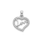 Flippy Pandantiv, Jolie Silver, Argint 925, Model Inima Love, 1.2 g, 1.5 x 1.5 cm (116712)