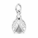 Flippy Pandantiv din Argint 925 Jolie Silver, Model Buburuza Filigran, 17 x 10 mm, 0.6 g (06196)
